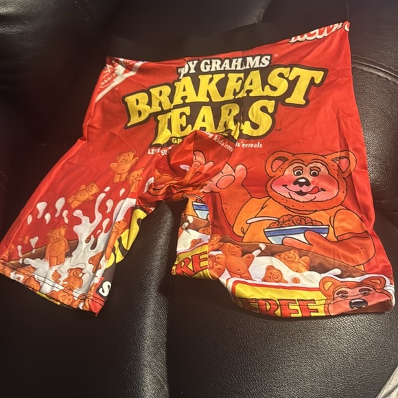 Quick-Dry Men's Novelty Boxer Brief Elastic Underwear Cartoon & Food Print Large - Picture 7 of 12